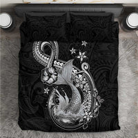 Hawaii Mermaid Monotone Bedding Set Polynesian Pattern Fish Hook