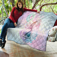 Hawaii Mermaid Sweet Pastel Quilt Polynesian Pattern Fish Hook