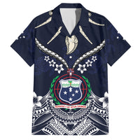 Samoa Independence Day Family Matching Off Shoulder Short Dress and Hawaiian Shirt Ula Nifo Mix Turtle