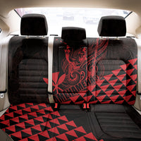King Kamehameha Day Back Car Seat Cover Kakau Polynesian Pattern