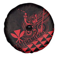 King Kamehameha Day Spare Tire Cover Kakau Polynesian Pattern