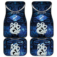 Personalized Maori Matariki Manaia Car Mats Maori Kowhaiwhai Pattern Galaxy