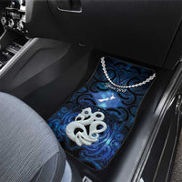 Personalized Maori Matariki Manaia Car Mats Maori Kowhaiwhai Pattern Galaxy