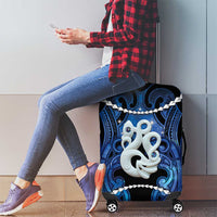 Maori Matariki Manaia Luggage Cover Maori Kowhaiwhai Pattern Galaxy