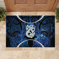 Maori Matariki Manaia Rubber Doormat Maori Kowhaiwhai Pattern Galaxy
