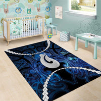 Maori Matariki Hei Matau Area Rug Maori Kowhaiwhai Pattern Galaxy
