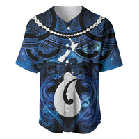 Personalized Maori Matariki Hei Matau Baseball Jersey Maori Kowhaiwhai Pattern Galaxy