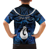 Personalized Maori Matariki Hei Matau Family Matching Short Sleeve Bodycon Dress and Hawaiian Shirt Maori Kowhaiwhai Pattern Galaxy LT01 - Polynesian Pride