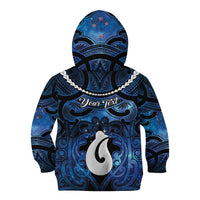 Personalized Maori Matariki Hei Matau Kid Hoodie Maori Kowhaiwhai Pattern Galaxy