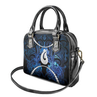 Maori Matariki Hei Matau Shoulder Handbag Maori Kowhaiwhai Pattern Galaxy