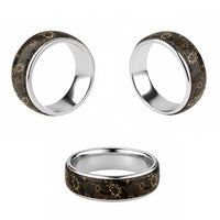 Indonesian Batik Pattern Vintage Brown Classic Ring - Polynesian Pride