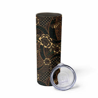 Indonesian Batik Pattern Vintage Brown Skinny Tumbler