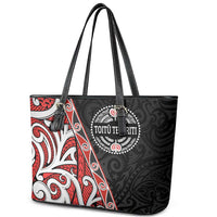 Aotearoa Toitu Te Tiriti Leather Tote Bag Honour The Treaty New Zealand LT01 - Polynesian Pride
