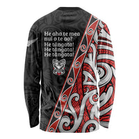 Aotearoa Toitu Te Tiriti Long Sleeve Shirt Honour The Treaty New Zealand LT01 - Polynesian Pride