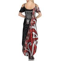 Aotearoa Toitu Te Tiriti Summer Maxi Dress Honour The Treaty New Zealand LT01 - Polynesian Pride