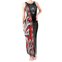 Aotearoa Toitu Te Tiriti Tank Maxi Dress Honour The Treaty New Zealand LT01 Women Black - Polynesian Pride