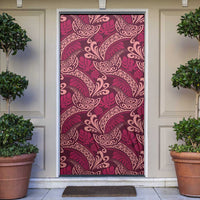 Sweet Pink Monstera Door Cover Polynesian Tribal Pattern LT01 Pink - Polynesian Pride