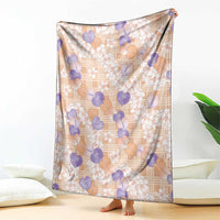 Anthurium Plumeria Lei Pastel Blanket Orange Hawaiian Splendid Palaka
