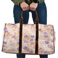 Anthurium Plumeria Lei Pastel Travel Bag Orange Hawaiian Splendid Palaka