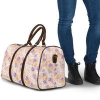 Anthurium Plumeria Lei Pastel Travel Bag Orange Hawaiian Splendid Palaka