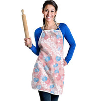 Anthurium Plumeria Lei Pastel Apron Pink Hawaiian Splendid Palaka