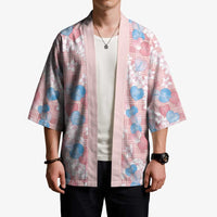 Anthurium Plumeria Lei Pastel Kimono Pink Hawaiian Splendid Palaka