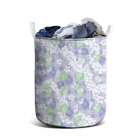 Anthurium Plumeria Lei Pastel Laundry Basket Purple Hawaiian Splendid Palaka