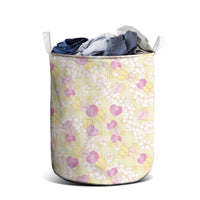 Anthurium Plumeria Lei Pastel Laundry Basket Yellow Hawaiian Splendid Palaka