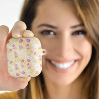 Anthurium Plumeria Lei Pastel AirPods Case Yellow Hawaiian Splendid Palaka