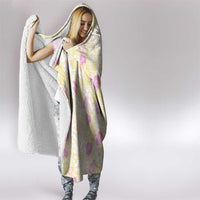 Anthurium Plumeria Lei Pastel Hooded Blanket Yellow Hawaiian Splendid Palaka