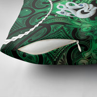 Maori Matariki Manaia Kakariki Pillow Cover Maori Kowhaiwhai Pattern Galaxy