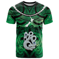 Personalised Maori Matariki Manaia Kakariki T Shirt Maori Kowhaiwhai Pattern Galaxy