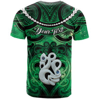 Personalised Maori Matariki Manaia Kakariki T Shirt Maori Kowhaiwhai Pattern Galaxy