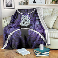 Maori Matariki Manaia Waiporoporo Blanket Maori Kowhaiwhai Pattern Galaxy