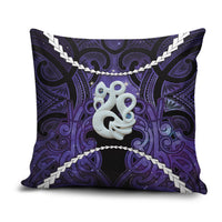 Maori Matariki Manaia Waiporoporo Pillow Cover Maori Kowhaiwhai Pattern Galaxy