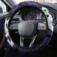 Maori Matariki Manaia Waiporoporo Steering Wheel Cover Maori Kowhaiwhai Pattern Galaxy