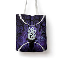 Maori Matariki Manaia Waiporoporo Tote Bag Maori Kowhaiwhai Pattern Galaxy