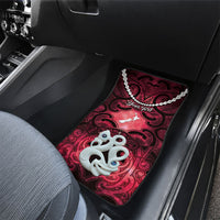 Personalised Maori Matariki Manaia Whero Car Mats Maori Kowhaiwhai Pattern Galaxy