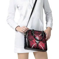 Maori Matariki Manaia Whero Shoulder Handbag Maori Kowhaiwhai Pattern Galaxy