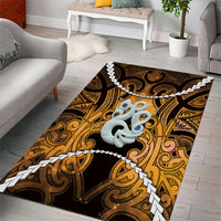 Maori Matariki Manaia Kowhai Area Rug Maori Kowhaiwhai Pattern Galaxy