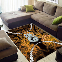 Maori Matariki Manaia Kowhai Area Rug Maori Kowhaiwhai Pattern Galaxy