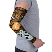 Personalised Maori Matariki Manaia Kowhai Arm Sleeves Maori Kowhaiwhai Pattern Galaxy