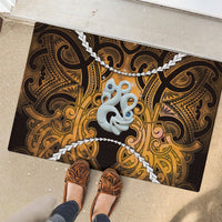 Maori Matariki Manaia Kowhai Rubber Doormat Maori Kowhaiwhai Pattern Galaxy