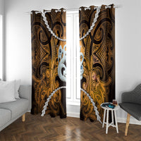 Maori Matariki Manaia Kowhai Window Curtain Maori Kowhaiwhai Pattern Galaxy