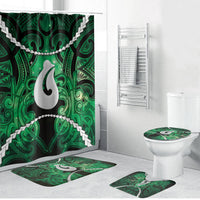 Maori Matariki Hei Matau Kakariki Bathroom Set Maori Kowhaiwhai Pattern Galaxy