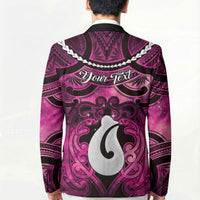 Personalised Maori Matariki Hei Matau Mawhero Blazer Maori Kowhaiwhai Pattern Galaxy
