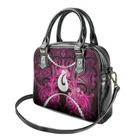 Maori Matariki Hei Matau Mawhero Shoulder Handbag Maori Kowhaiwhai Pattern Galaxy