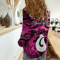 Personalised Maori Matariki Hei Matau Mawhero Women Casual Shirt Maori Kowhaiwhai Pattern Galaxy