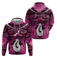 Personalised Maori Matariki Hei Matau Mawhero Zip Hoodie Maori Kowhaiwhai Pattern Galaxy