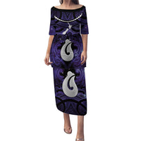 Personalised Maori Matariki Hei Matau Waiporoporo Puletasi Maori Kowhaiwhai Pattern Galaxy